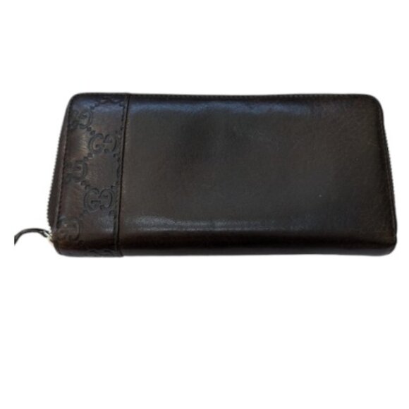 Gucci GG Zip Around Leather Continental Wallet EUC - Picture 1 of 7